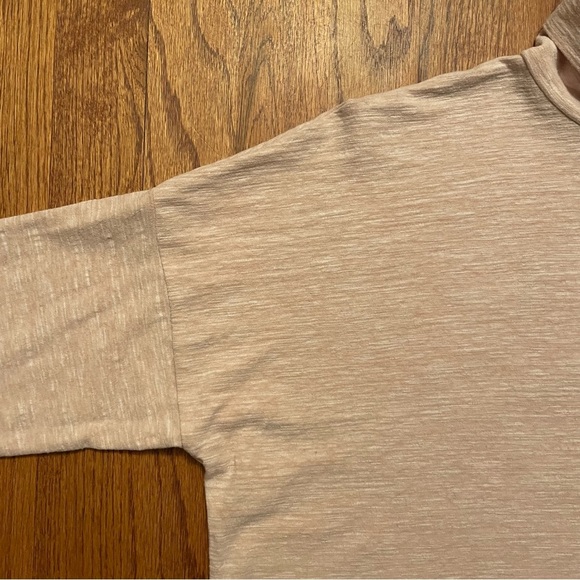 Madewell Blush Pink Boxy Turtleneck Long Sleeve Top size L - Picture 5 of 16